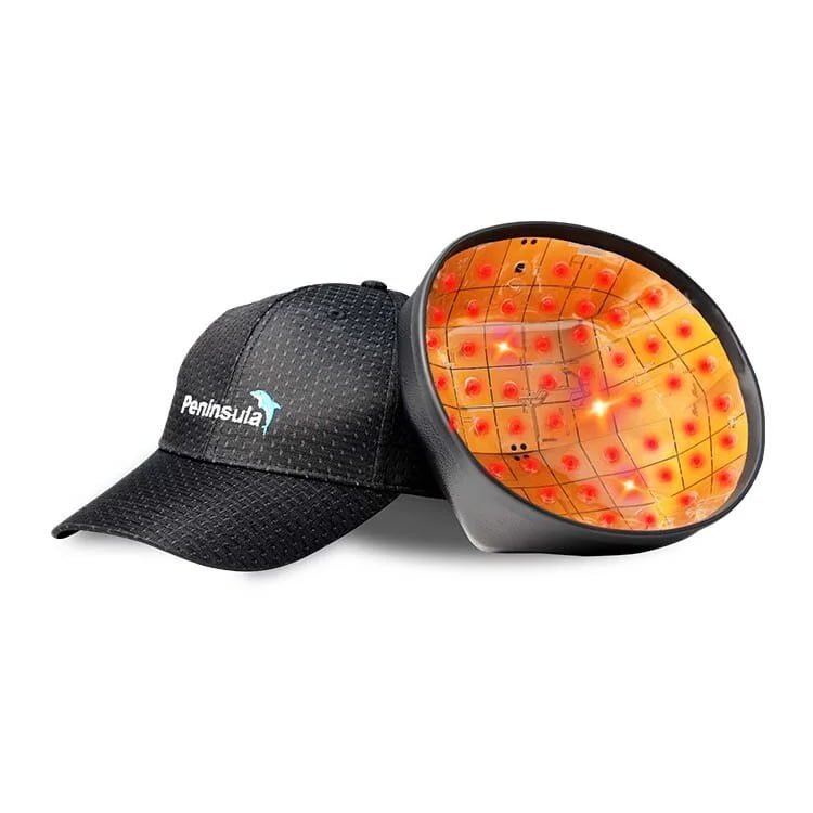 Representative hair-growth cap from the hair growth device range